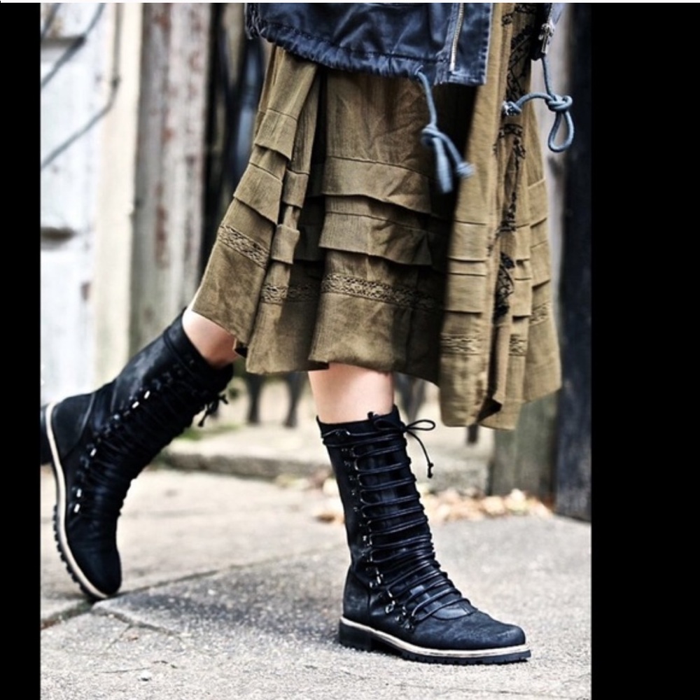 Free People rare lace up boots - Picture 5 of 10